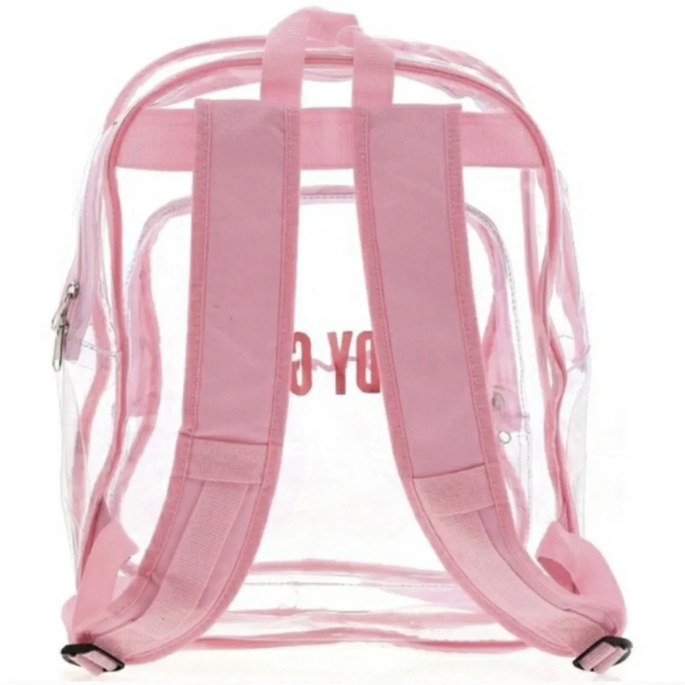 Lady Gaga See Through New Pink Clear Backpack BRAND NEW - Picture 2 of 3